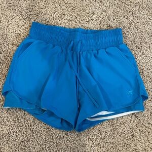 Albion Blue Lined Athletic Running Shorts Size L Like New